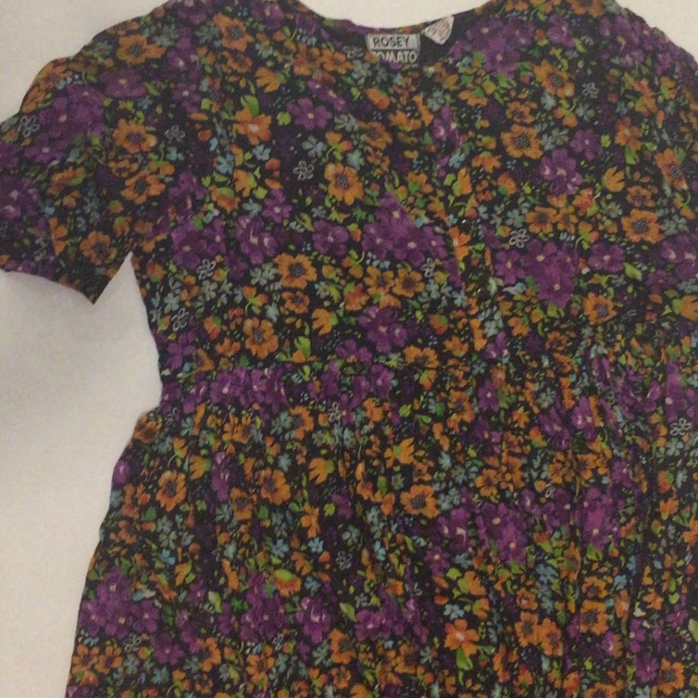 Floral printed long dress